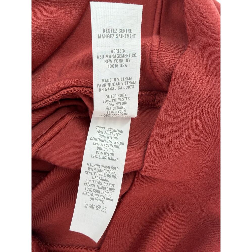 Offline By Aerie Real Me Bubble Skirt Skort Size Small Burgundy Red - Picture 7 of 7